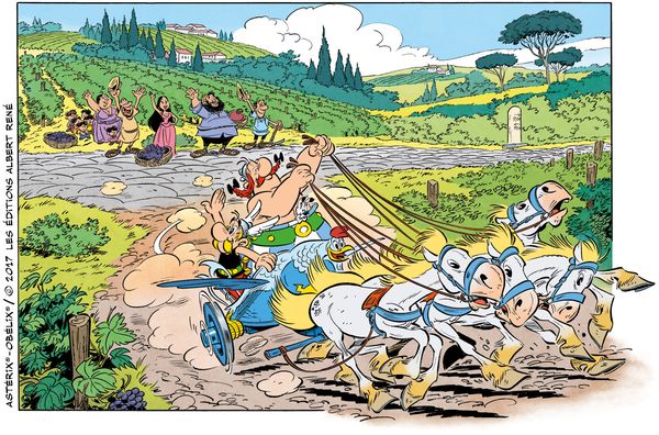 Ein Einblick in das Asterix-Album Nr. 37, das im Oktober erscheint. © Les Editions Albert René/Uderzo-Goscinny