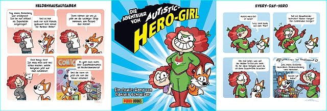 Die Abenteuer von Autistic-Hero-Girl, der neue Comic-Band von Daniela Schreiter